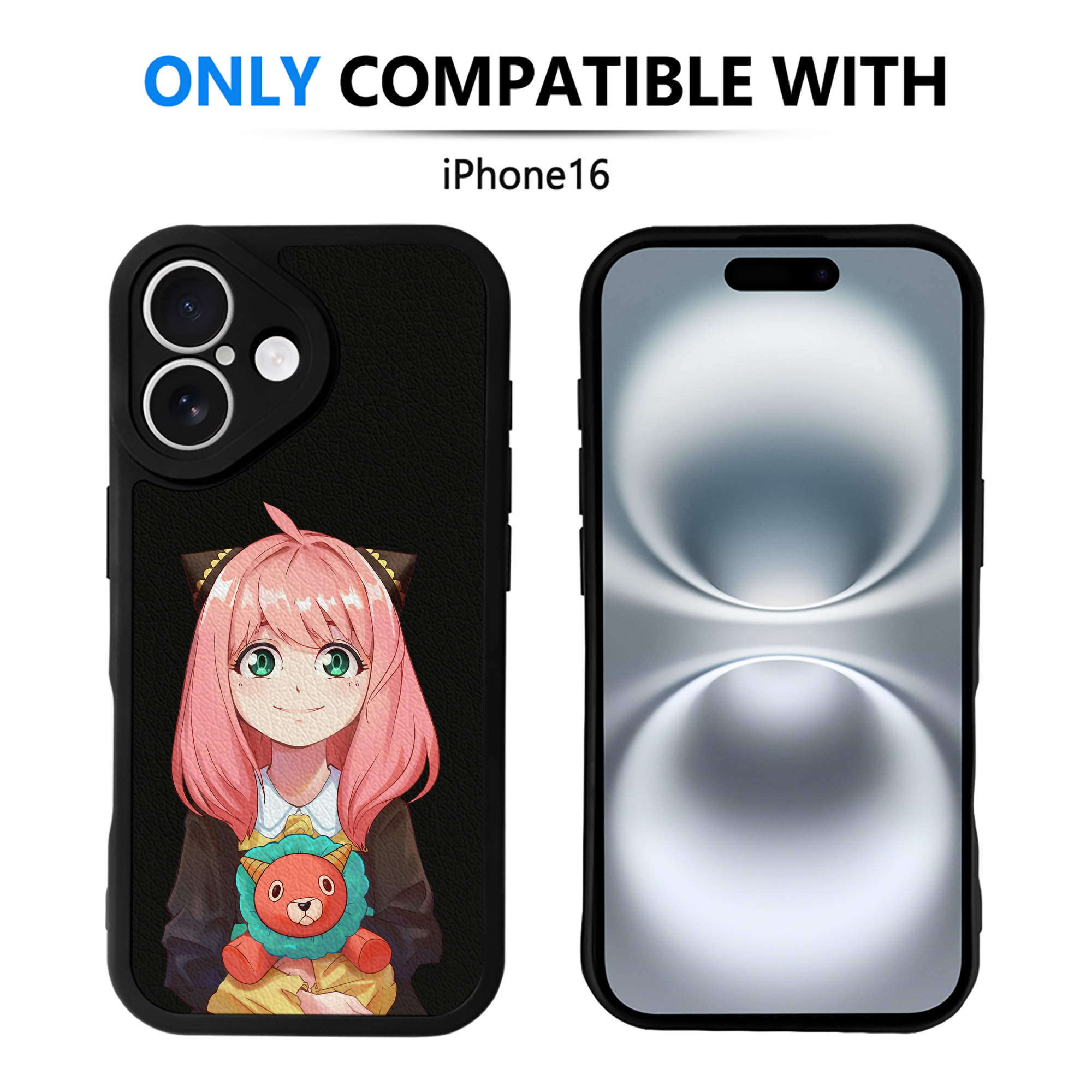 （画像用） SPY×FAMILY间谍家家酒 【iPhone 16シリーズ対応】シリコンスマホケース（レザー調） 材質：シリコン